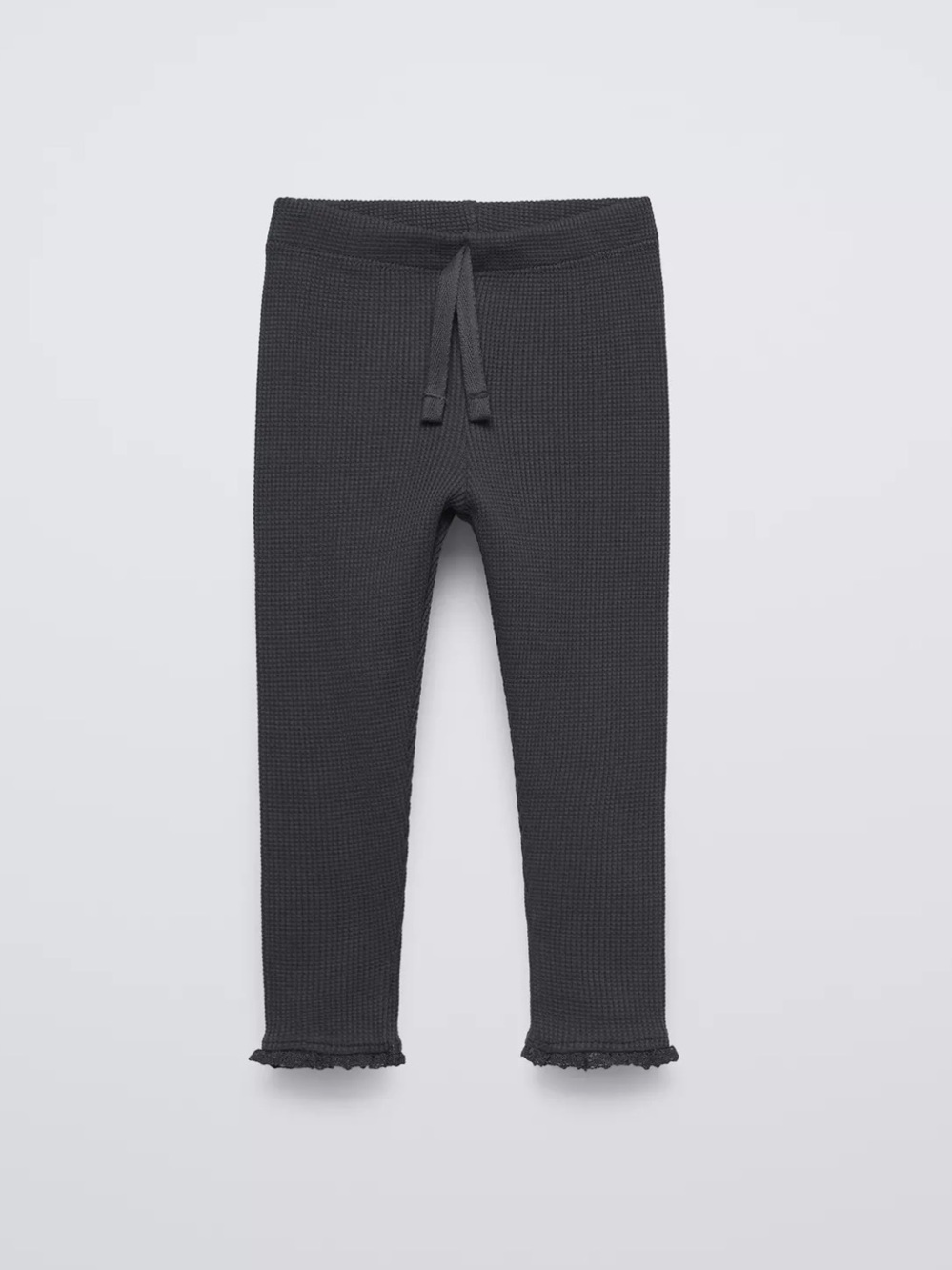 Zara Waffle Weave Leggings - Dark Grey - Size: 4T - Like New!